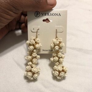 Versona Jewelry Versona Ivory Rose Earrings Poshmark